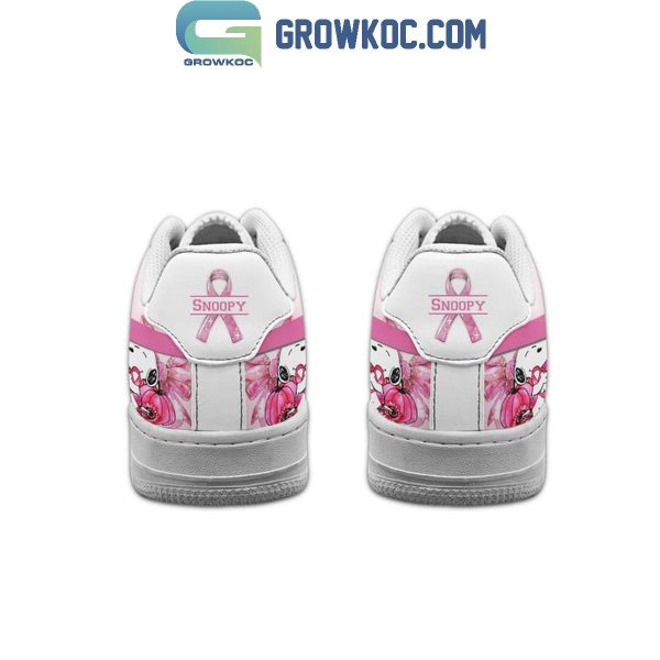 Snoopy Boo In Halloween 2024 Beat Breast Cancer Air Force 1 Shoes