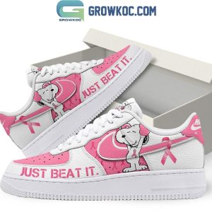 Snoopy Breast Cancer Just Beat It Air Force 1 Shoes