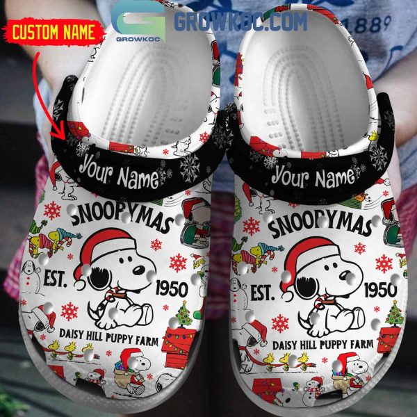 Snoopy Daisy Hill Puppy Farm Snoopymas Christmas Personalized Crocs Clogs