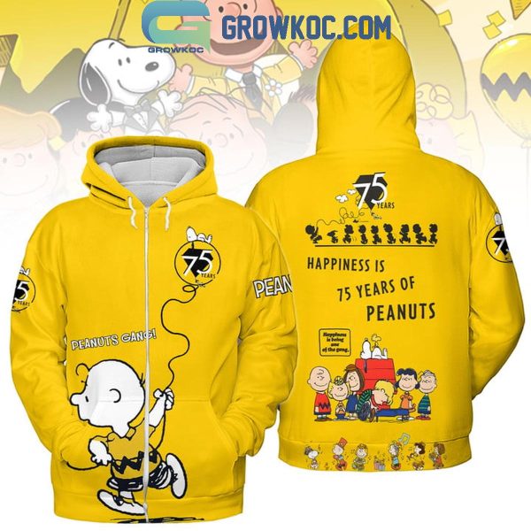 Snoopy Happiness Is 75 Years Of Peanuts Hoodie T-Shirt