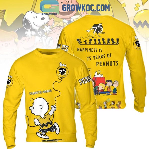 Snoopy Happiness Is 75 Years Of Peanuts Hoodie T-Shirt