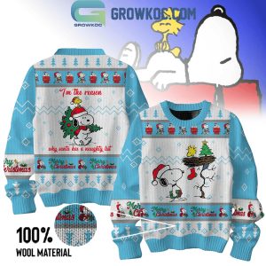 Snoopy I’m The Reason Why Santa Has A Naughty List Christmas Ugly Sweater