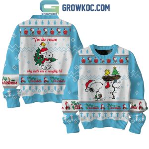 Snoopy I’m The Reason Why Santa Has A Naughty List Christmas Ugly Sweater