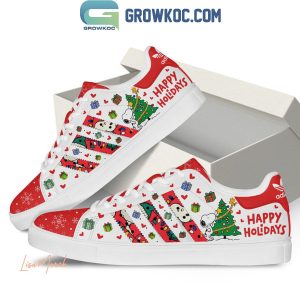 Snoopy Peanuts Merry Christmas Happy Holidays 2024 Stan Smith Shoes