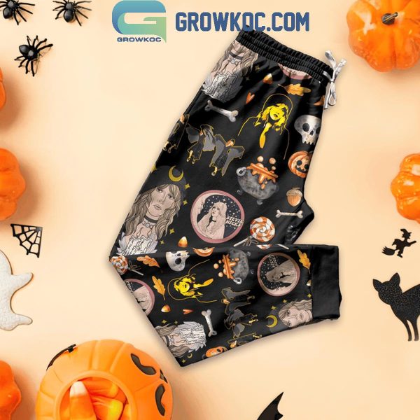 Stevie Nicks Halloween This Is The Season Of The Witch Fleece Pajamas Set