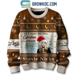 Stevie Nicks Silent Night Holy Night All Is Calm All Is Right Christmas Ugly Sweater