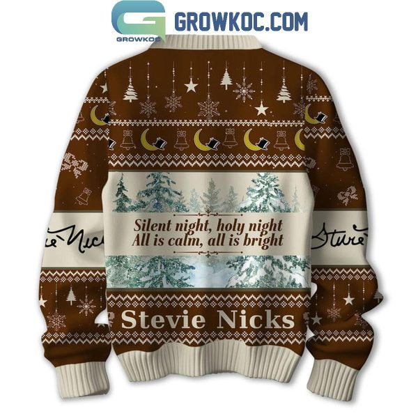 Stevie Nicks Silent Night Holy Night All Is Calm All Is Right Christmas Ugly Sweater