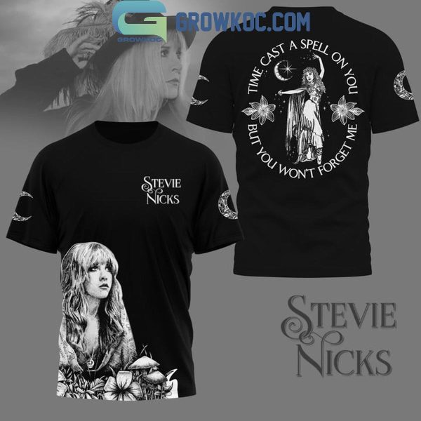 Stevie Nicks Time Cast A Speel On You Black Design Hoodie T-Shirt