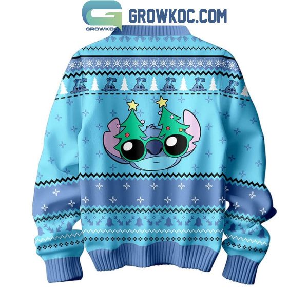 Stitch Ohana In Happy Christmas Ugly Sweater