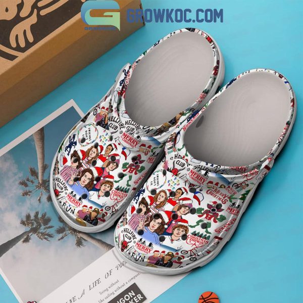 Stranger Things Hellfire Club Run Eleven Christmas Crocs Clogs