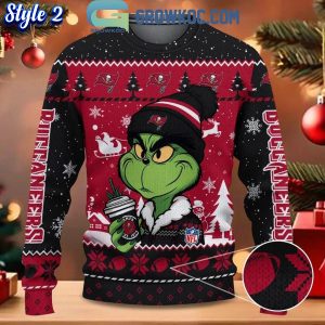 Tampa Bay Buccaneers Grinch Stolen Christmas 2024 Grinchmas Ugly Sweater