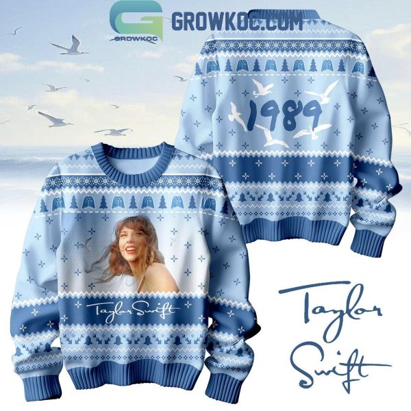 Taylor Swift 1989 In Blue Edition Christmas Ugly Sweater