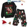 Taylor Swift 2024 Just Waiting For Christmas Fleece Pajamas Set Long Sleeve