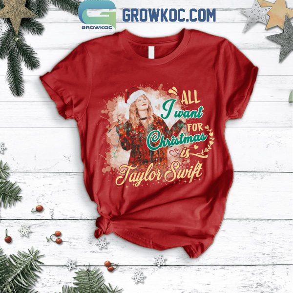 Taylor Swift All I Want For Christmas Is Taylor Swift 2024 Fleece Pajamas Set