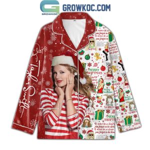 Taylor Swift Christmas I Check It Once Then I Check It Twice Polyester Pajamas Set