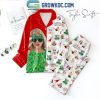 Taylor Swift Christmas Tree Farm Polyester Pajamas Set Green Version