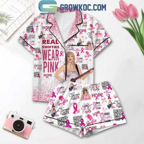 Taylor Swift Real Swifties Wear Pink In October Polyester Pajamas Set