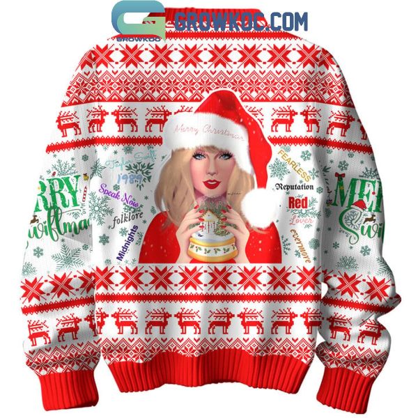 Taylor Swift Reputation Red Speak Now Folklore Merry Christmas Ugly Sweater