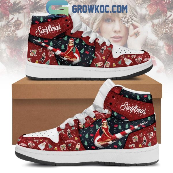 Taylor Swift Swiftmas Enjoying The Holiday Christmas Air Jordan 1 Shoes