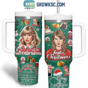 Taylor Swift Taylor’s Christmas Merry Switmas 40oz Tumbler