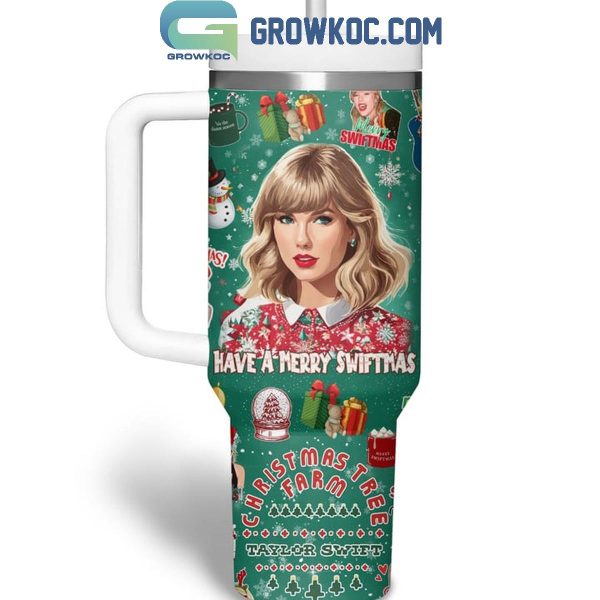 Taylor Swift Taylor’s Christmas Merry Switmas 40oz Tumbler