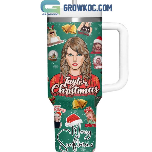 Taylor Swift Taylor’s Christmas Merry Switmas 40oz Tumbler