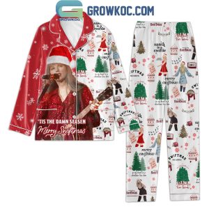 Taylor Swift Tis The Damn Season Merry Christmas Polyester Pajamas Set