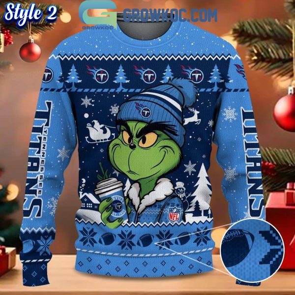 Tennessee Titans Grinch Stolen Christmas 2024 Grinchmas Ugly Sweater