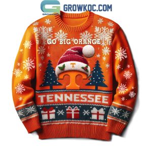 Tennessee Volunteers Go Big Oranges Merry Christmas Ugly Sweater