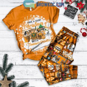 Tennessee Volunteers Have A Glory Christmas With Vols Fleece Pajamas Set