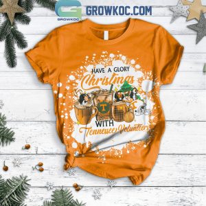 Tennessee Volunteers Have A Glory Christmas With Vols Fleece Pajamas Set