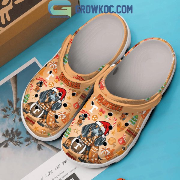 Tennessee Volunteers Rocky Top Merry Christmas Crocs Clogs