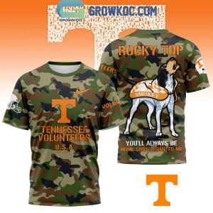 Tennessee Volunteers Rocky Top You’ll Always Be Sweet Home Camo Hoodie T-Shirt