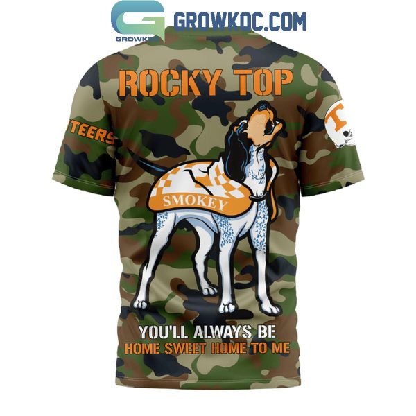 Tennessee Volunteers Rocky Top You’ll Always Be Sweet Home Camo Hoodie T-Shirt