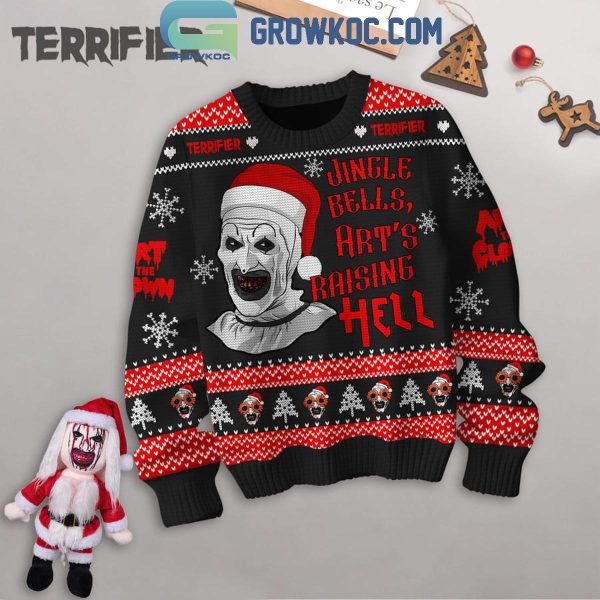 Terrifier 3 Christmas Jingle Bells Clown Killer 2024 Ugly Sweater