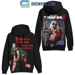 Terrifier 3 Terror Under The Christmas Moonlight Hoodie T-Shirt