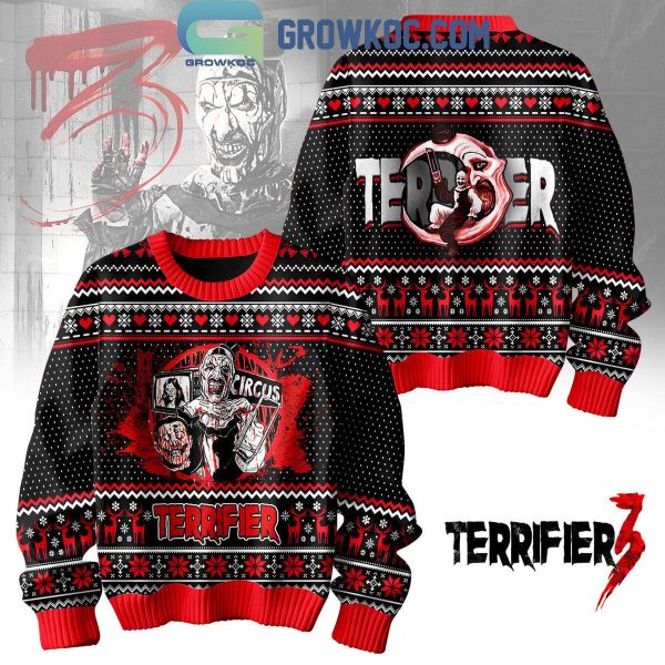 Terrifier In Circus Halloween 2024 Christmas Ugly Sweater