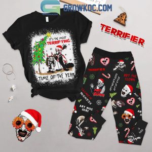 Terrifier It’s The Most Terrifying Time Christmas Fleece Pajamas Set