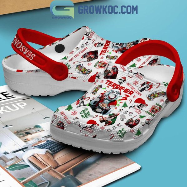 Terrifiers Season Greetings 2024 Merry Christmas Crocs Clogs