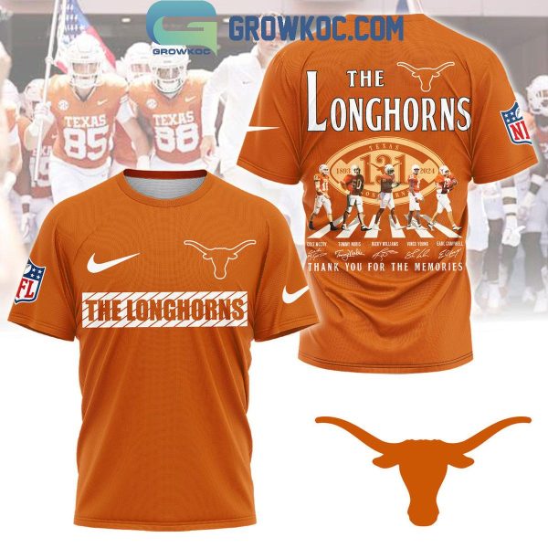 Texas Longhorns Celebrating 131 Years Of The Longhorns Legends Hoodie T-Shirt