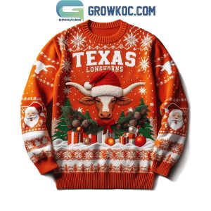 Texas Longhorns Merry Christmas And Happy New Year Ugly Sweater