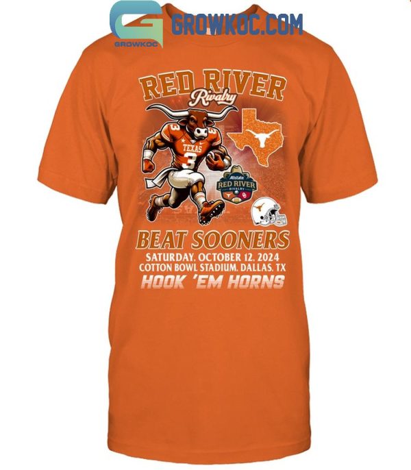 Texas Longhorns Red River Rivalry Beat Oklahoma Sooners T-Shirt