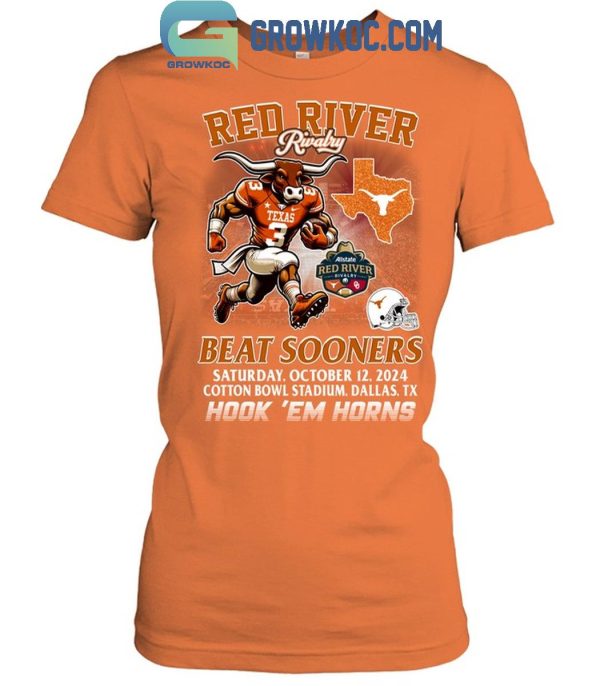 Texas Longhorns Red River Rivalry Beat Oklahoma Sooners T-Shirt