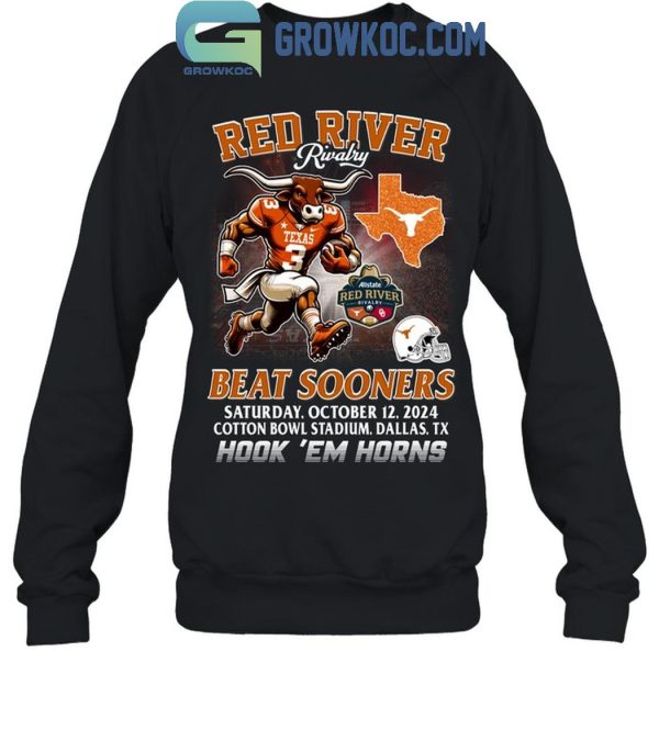 Texas Longhorns Red River Rivalry Beat Oklahoma Sooners T-Shirt