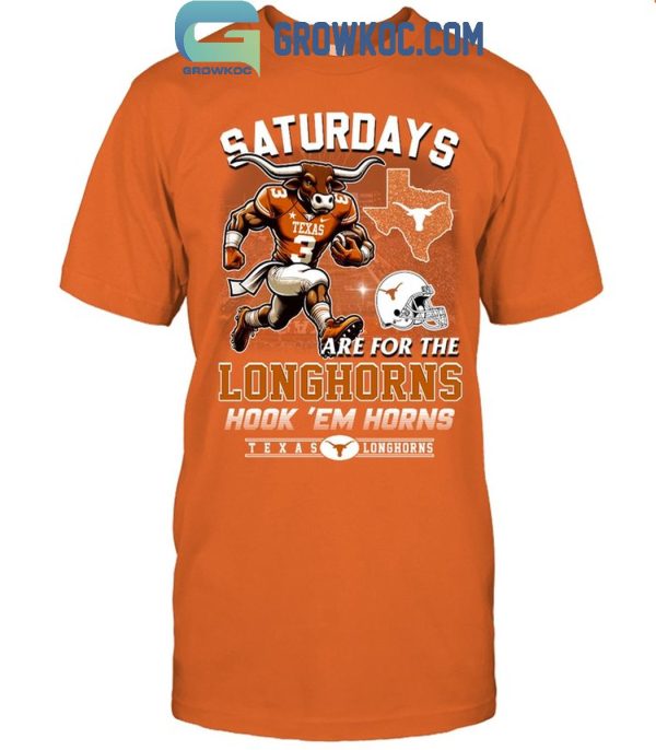 Texas Longhorns Saturdays Are For The Longhorns Hook ‘Em Horns T-Shirt