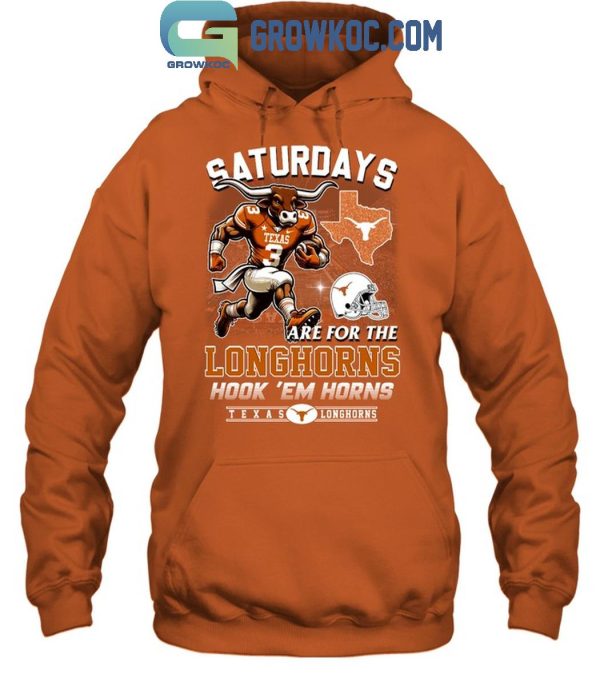 Texas Longhorns Saturdays Are For The Longhorns Hook ‘Em Horns T-Shirt