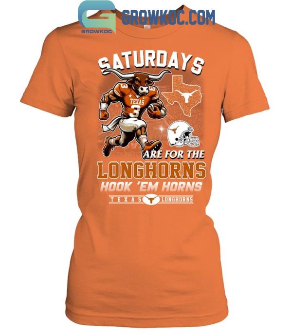 Texas Longhorns Saturdays Are For The Longhorns Hook ‘Em Horns T-Shirt