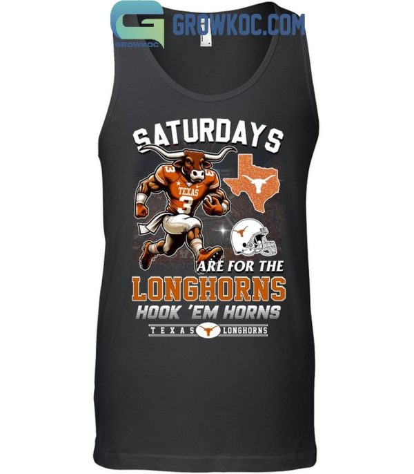 Texas Longhorns Saturdays Are For The Longhorns Hook ‘Em Horns T-Shirt