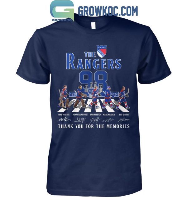 Texas Rangers 98 Years Of The Rangers Legends Thank You For The Memories T-Shirt