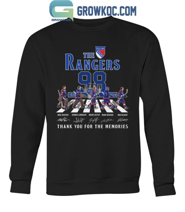 Texas Rangers 98 Years Of The Rangers Legends Thank You For The Memories T-Shirt